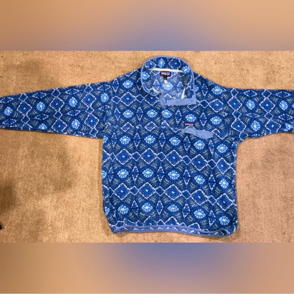 Patagonia Blue Patterned Men's Sweater